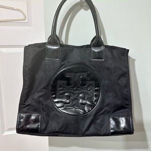 Tory Burch black Ella tote bag